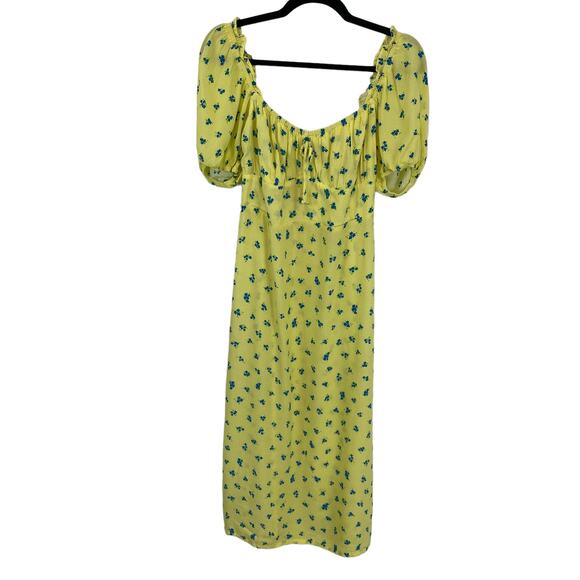 Faithfull the Brand Dresses & Skirts - Faithfull the Brand Bette Midi Dress Lemon Print Cottagecore Euro Summer S